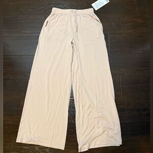 NWT lululemon modal high-rise wide-leg lounge pant misty shell 6